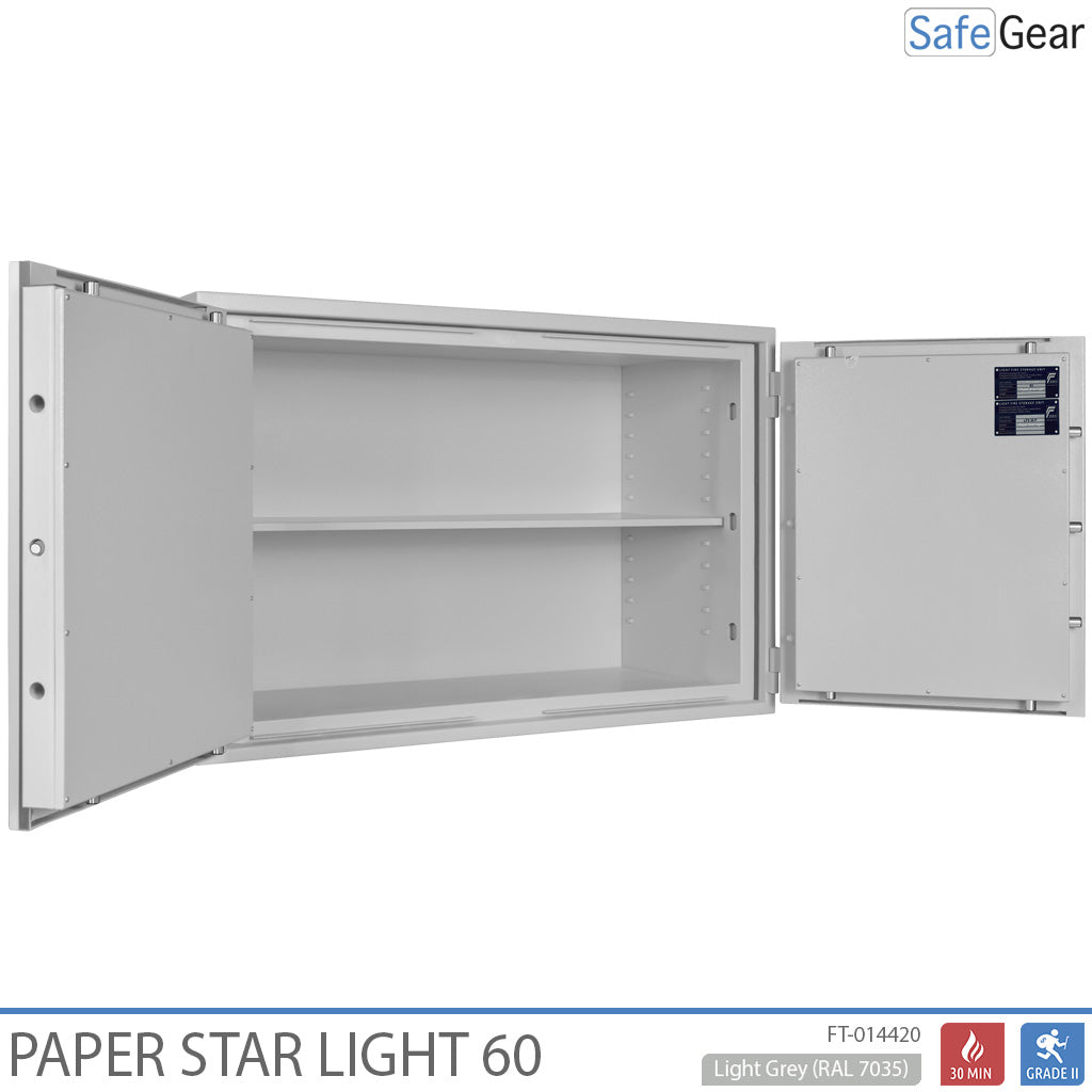 Paper Star Light 60 Documentenkluis - 28 Mappen - Inbraaktest S2 / Brandtest 30 min