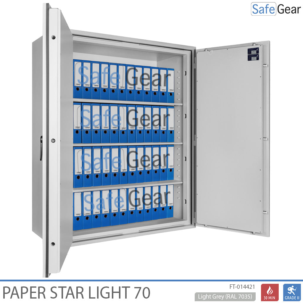 Paper Star Light 70 Documentenkluis - 56 Mappen - Inbraaktest S2 / Brandtest 30 min