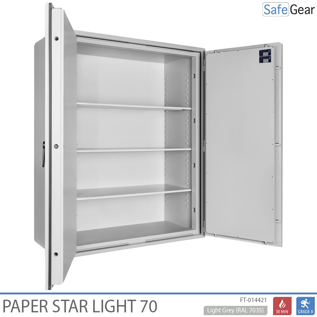 Paper Star Light 70 Documentenkluis - 56 Mappen - Inbraaktest S2 / Brandtest 30 min