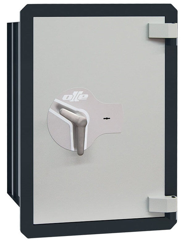 Ollé I-4 Grade 1 wall safe with key lock, front view