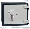 Ollé I-2 Grade 1 safe with key lock, door closed