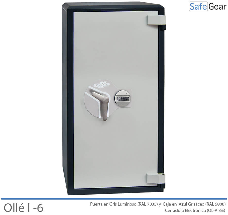 Ollé I-6 Grade 1 deposit safe with code lock, door closed