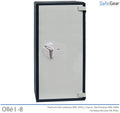 Ollé I-8 Grade 1 safe with key lock, door closed