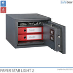 Paper Star Light 2 Brandkluis - 2 Mappen - Inbraaktest Klasse S2 / Brandtest 30 min