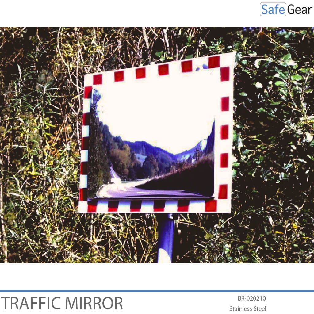 Verkehrsspiegel aus Edelstahl