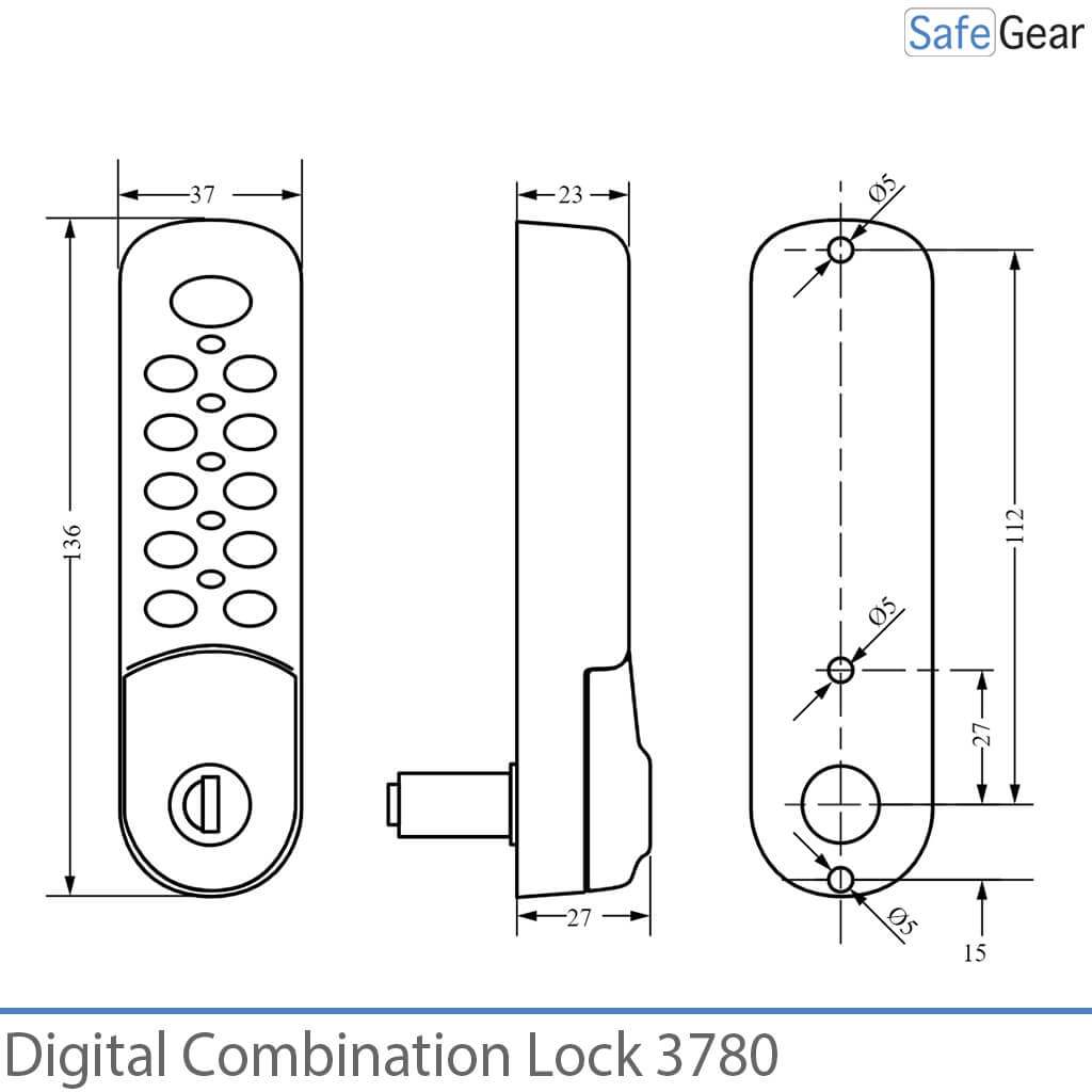 Digitaal combinatieslot 3780