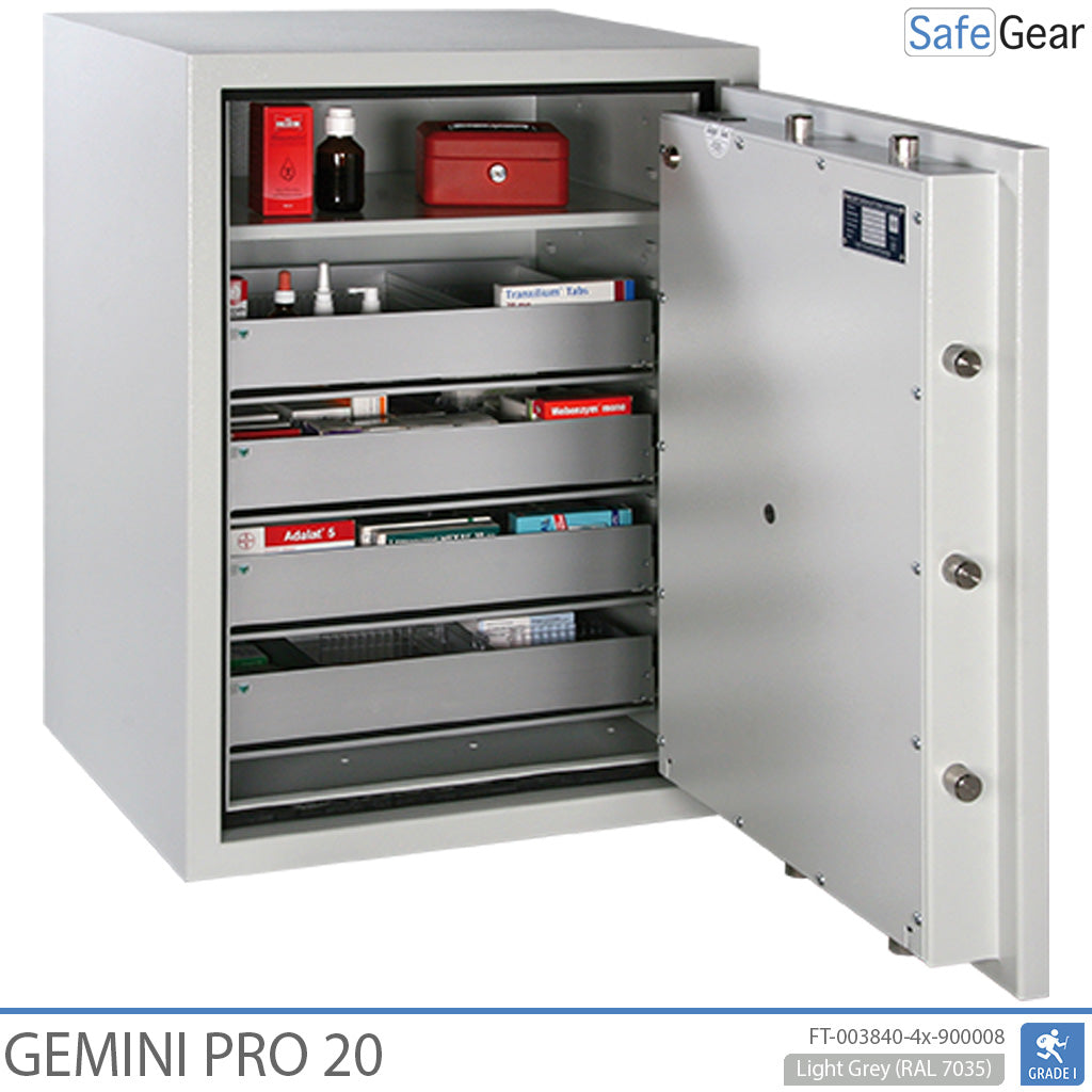 Gemini Pro 20 - Apotheekkluis (141 Liters) - 4 Laden - Inbraaktest Grade I