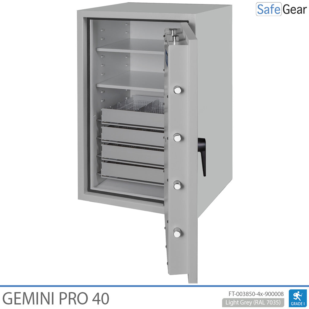 Gemini Pro 40 apothekerskluis (180 Liter) - 4 laden - 2 legplanken - Inbraaktest Grade I
