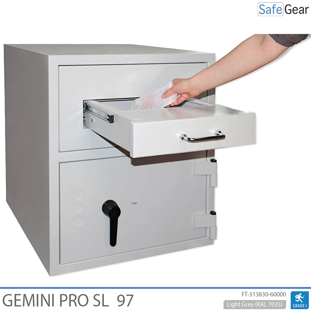 Gemini Pro Deposit SL 97 deposit safe with the safe door open