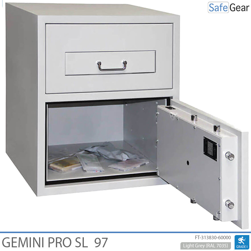 Gemini Pro Deposit SL 97 deposit safe with the safe door open