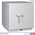 Fire Star 1 fireproof data safe with code lock, door closed