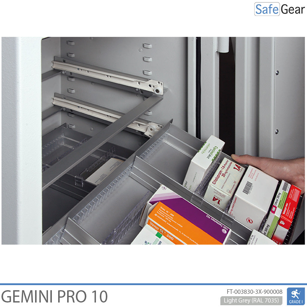 Gemini Pro 10 - Apotheekkluis (103 liter) - 3 laden - Inbraaktest Grade I