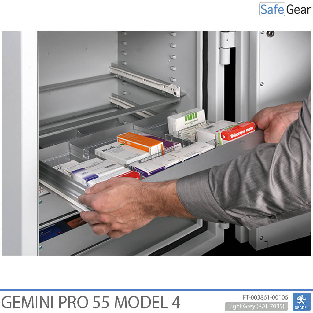 Gemini Pro 55 - Apotheekkluis (292 liter) - 8 laden - Inbraaktest Grade 1