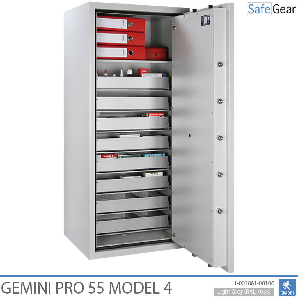 Gemini Pro 55 - Apotheekkluis (292 liter) - 8 laden - Inbraaktest Grade 1
