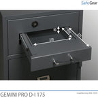 Gemini Pro D-I 175 Afstortkluis (205 L) - Inbraaktest D-I - Sleutelslot