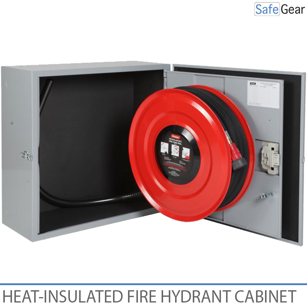 Warmtegeïsoleerde slanghaspel en Brandkast