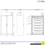 ION-CLASSIC-90 Acculaadkast Pro 120 cm