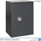 KWT 4000 gun safe in Graphite Grey, door closed
