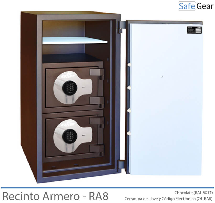 Ollé Recinto Armero - RA8 - Grado III - Combinación Llave y Electrónica - Abierta