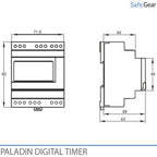 Digitale kloktimer voor deurbellen, scholen en industrie – Bluetooth – jaarprogrammaklok – 1 kanaal