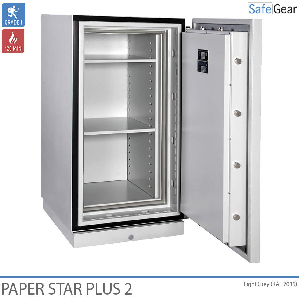 Paper Star Plus 1 Brandkast (115 L) - Inbraaktest Grade I / Brandtest 120 min