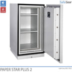Paper Star Plus 2 Brandkast (141 L) - Inbraaktest Grade I / Brandtest 120 min