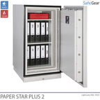 Paper Star Plus 2 Brandkast (141 L) - Inbraaktest Grade I / Brandtest 120 min