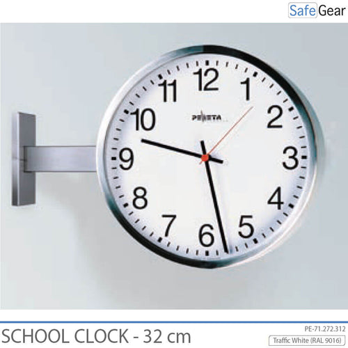 Analoog schoolklok - Binnen - Rond - 32 cm