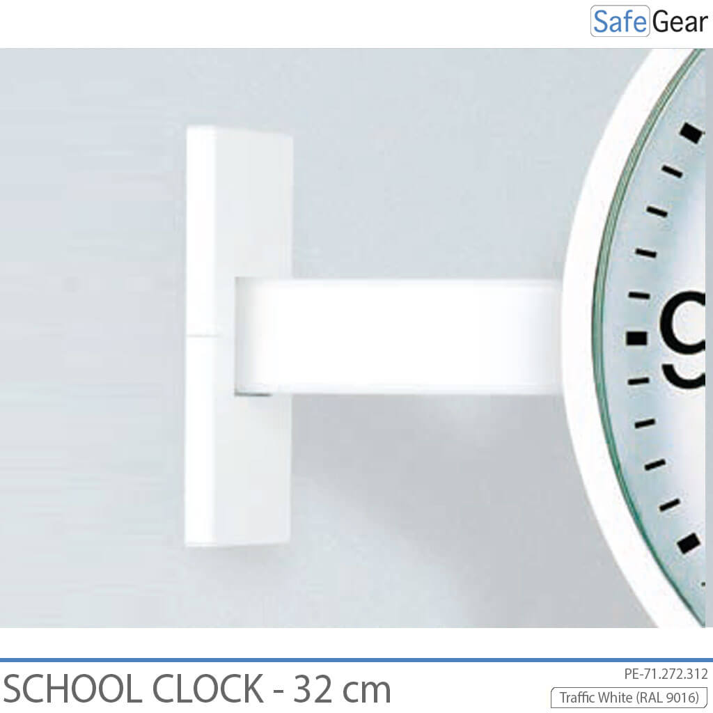 Analoog schoolklok - Binnen - Rond - 32 cm