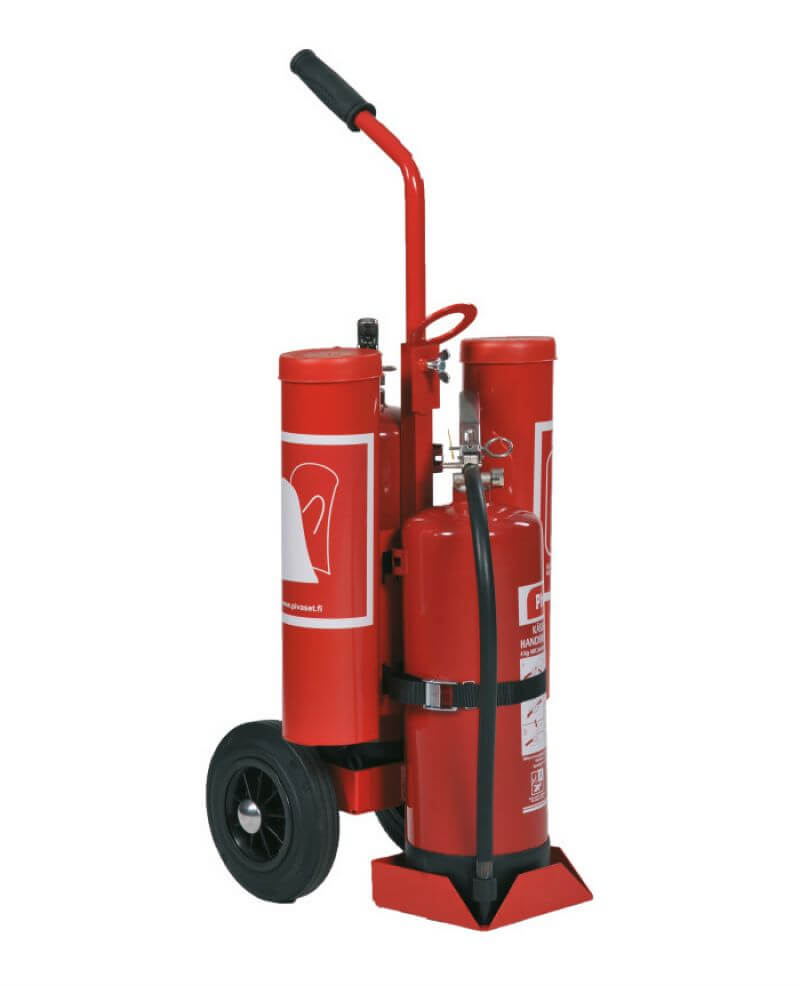 Kar voor Brandblusser (2 x 6 kg) en Branddeken / oogspoeling