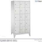 Opbergkast S2000 met 3x5 vakken (8010-305) - hangslot