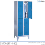 Lockerkast S2000 met 2x2 vakken (8310-20) - hangslot