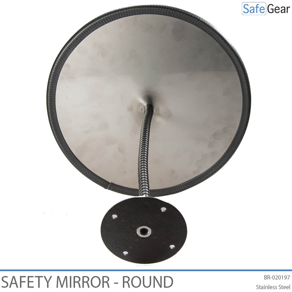 Roestvrijstalen Inspectiespiegel - Diameter 32cm - Verstelbaar