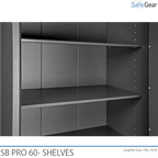 SB Pro 60 interior with movable shelves