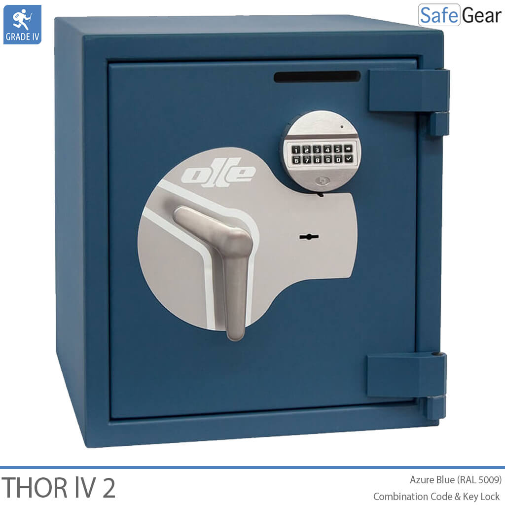 Thor IV opslagkluis (45L) - Inbraaktest Grade 4 - Codeslot en sleutelvergrendeling