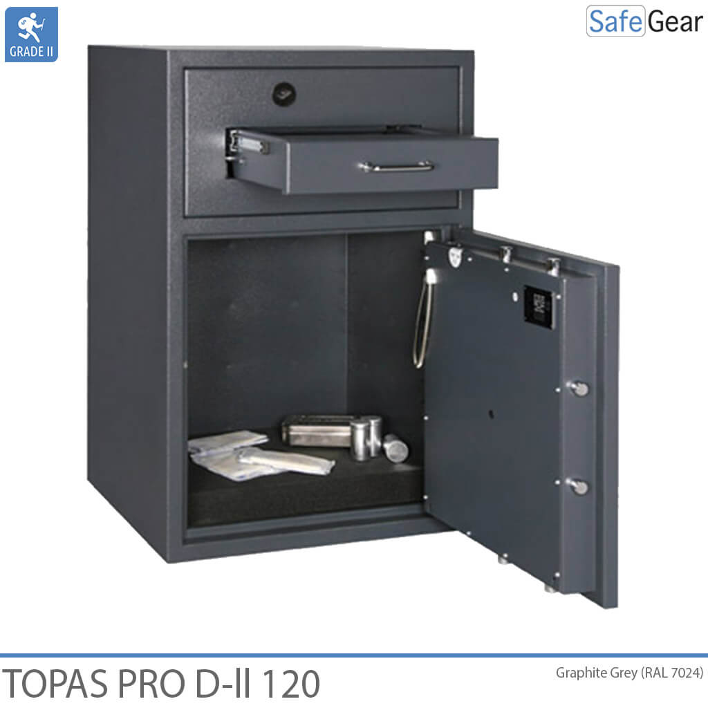 Topas Pro D-II 120 Afstortkluis (119 L) - Inbraaktest D-II - Sleutelslot