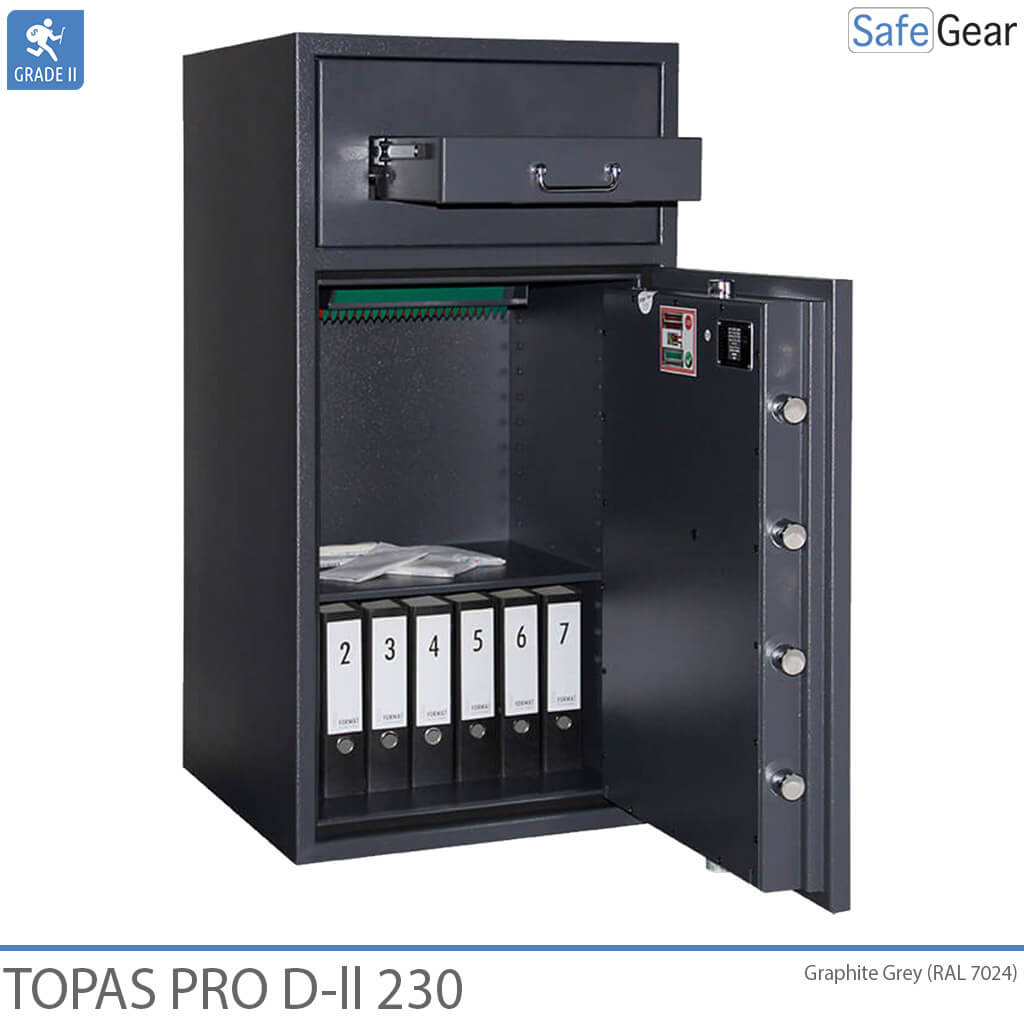 Topas Pro D-II 315 Afstortkluis (311 L) - Inbraaktest D-II - Sleutelslot