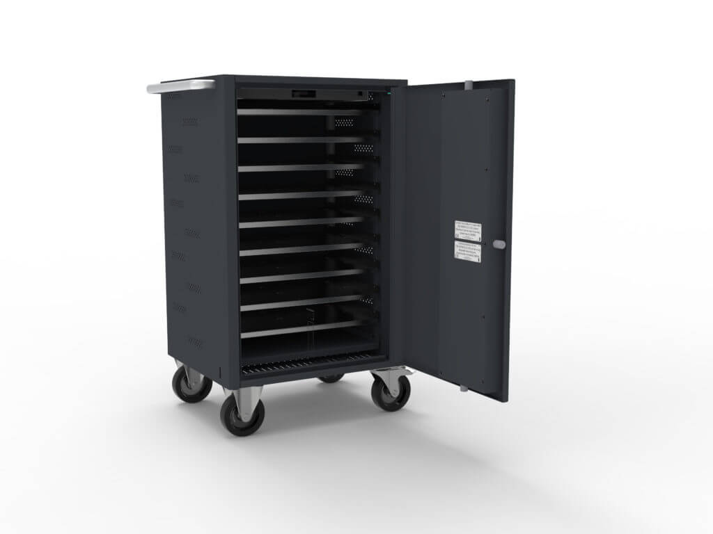 Guardian 1100-computerkast - 10 laptops met opladen - Codeslot